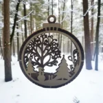 3D Wooden Christmas ornaments