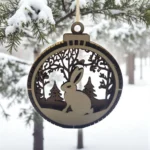 3D Wooden Christmas ornaments