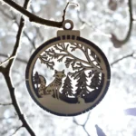 3D Wooden Christmas tree ornaments