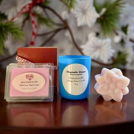Holiday Gift Set - "Japanese Magnolia" scented candle Collection - Limited Edition - Free Shipping