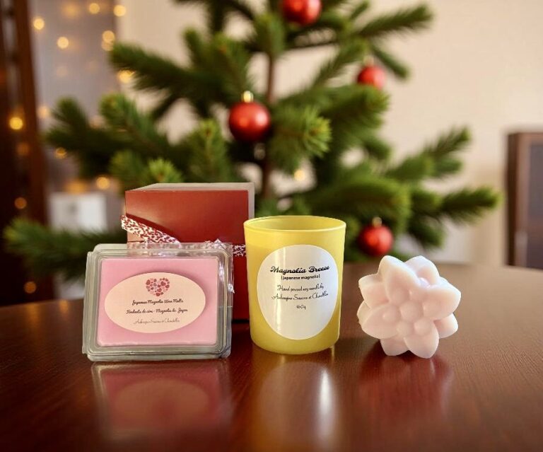 Holiday Gift Set - "Japanese Magnolia" scented candle Collection - Limited Edition - Free Shipping