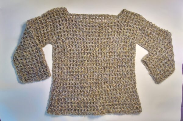 Crochet Mohair Sweater Pull Over xl to 2x