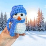 Crochet Snowman Ornament Gift Box