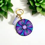 Hand-Painted Mini Keychains | 5 cm Wooden Base