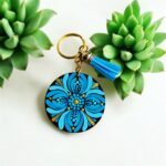 Hand-Painted Mini Keychains | 5 cm Wooden Base