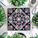 Hand-Painted Mandala Fridge Magnets 4"