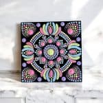 Hand-Painted Mandala Fridge Magnets 4"