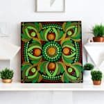 Hand-Painted Mandala Fridge Magnets 4"