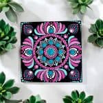 Hand-Painted Mandala Fridge Magnets 4"