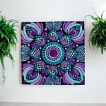 Hand-Painted Mandala Fridge Magnets 4"