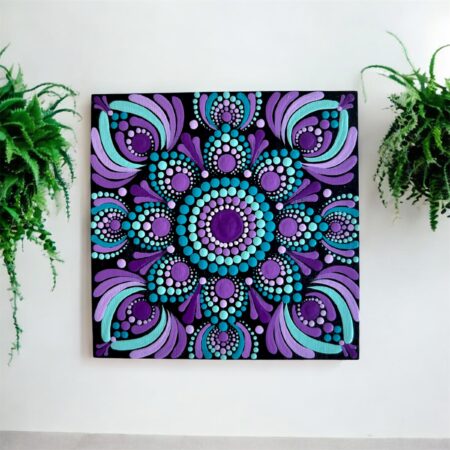 Hand-Painted Mandala Fridge Magnets 4"