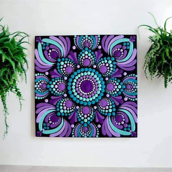 Hand-Painted Mandala Fridge Magnets 4"