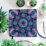 Hand-Painted Mandala Fridge Magnets 4"