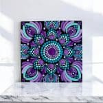 Hand-Painted Mandala Fridge Magnets 4"