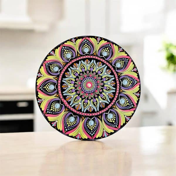 Dot Mandala Wall Hanging 8"