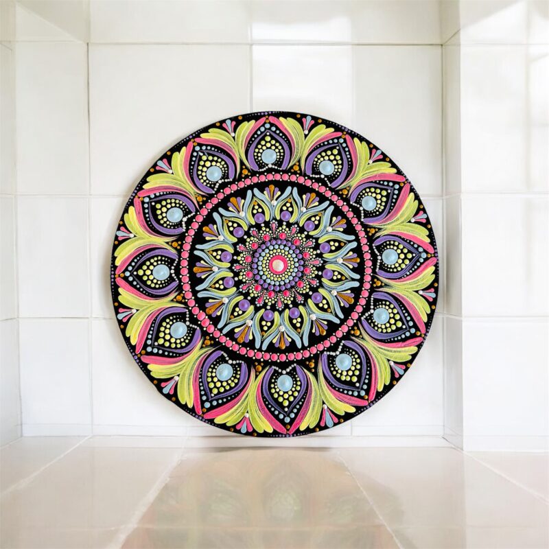 Dot Mandala Wall Hanging 8"