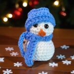 Crochet Snowman Ornament Gift Box