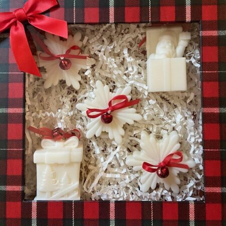 Holiday Gift Box - ¨Christmas Glow¨ Candle Collection, 195 g. - Fragrance free - Free Shipping