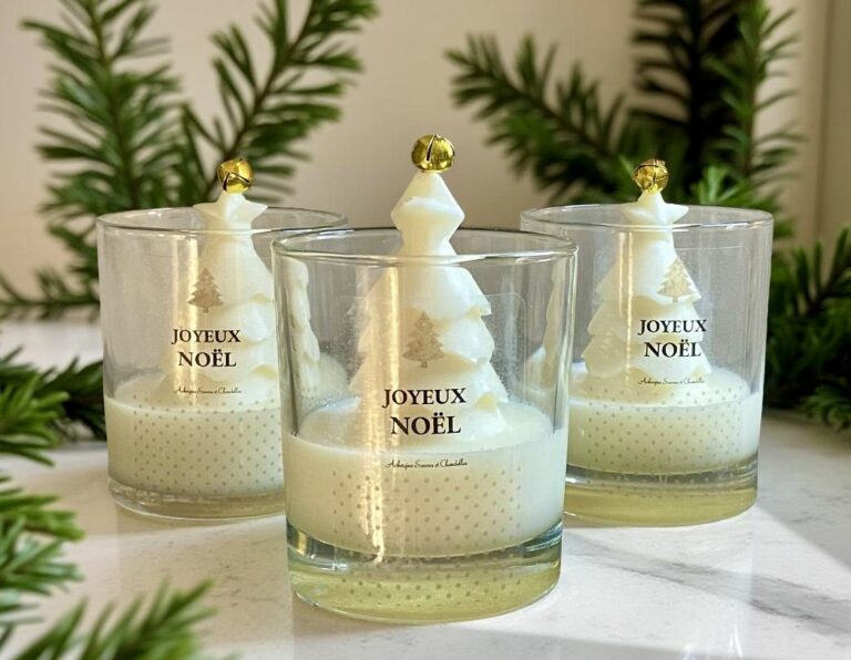 Unscented Holiday Candle - ¨Golden Glow¨ - Free Shipping