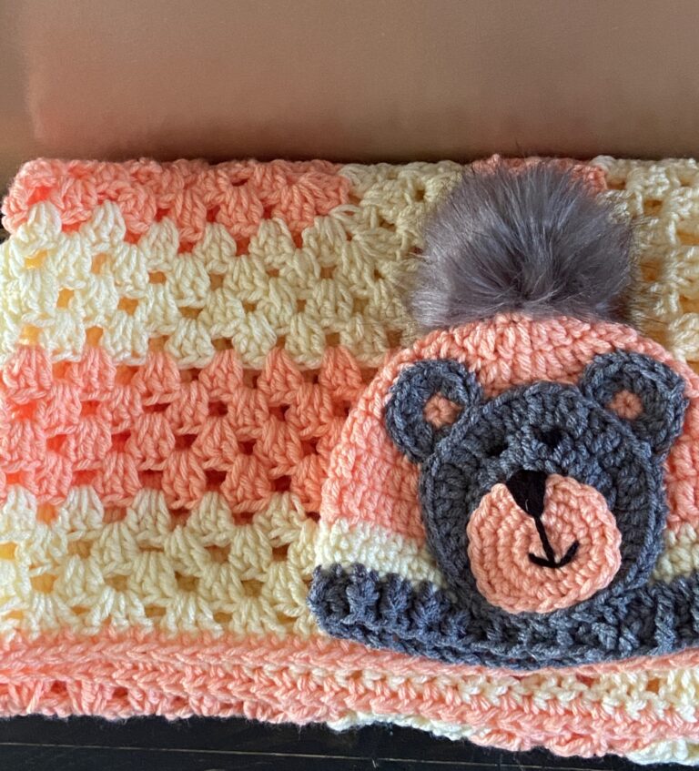 Crochet 2 piece baby set