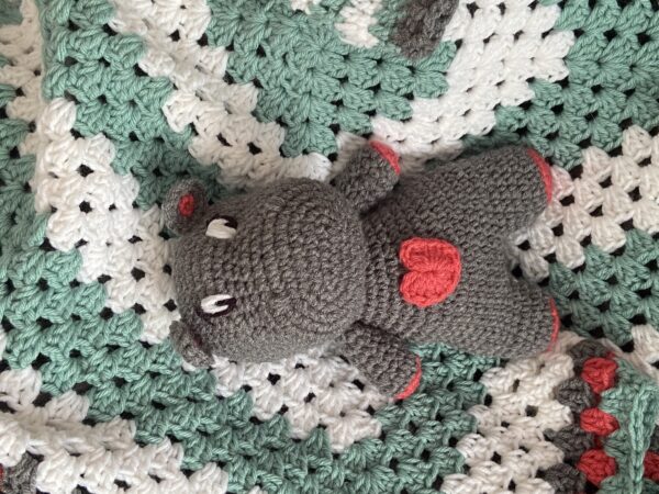 crocheted 3 piece baby set