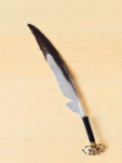 Indigenous Handcrafted Smudge Kit: Silver Sage Bundle, Beaded Feather Fan for Spiritual Cleansing