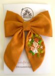 Oversized Hand Embroidered Bows