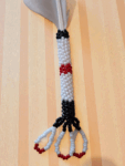 Indigenous Handcrafted Smudge Kit: Silver Sage Bundle, Beaded Feather Fan for Spiritual Cleansing