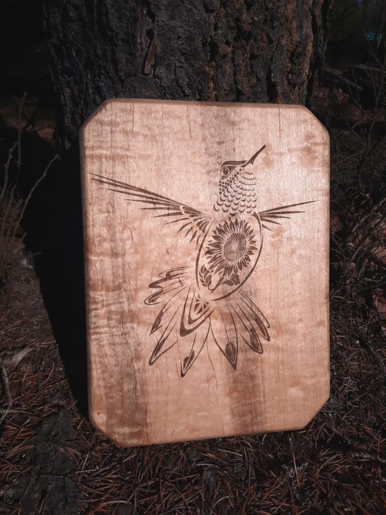 'Sunflower Serenade' wooden cutting board/charcuterie board