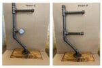 Steampunk Toilet Paper Stand: Industrial Pipe, Freestanding 3-Roll Holder