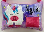 Unicorn Tooth Fairy Pillow by Tooth Fairy Tess - Personalized