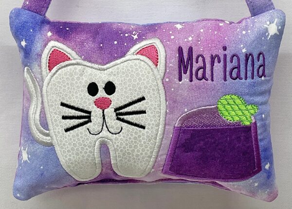 Kitty Tooth Fairy Pillow by Tooth Fairy Tess- Personalized