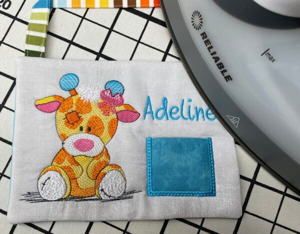 Giraffe Tooth Fairy Pillow by Tooth Fairy Tess - Personalized