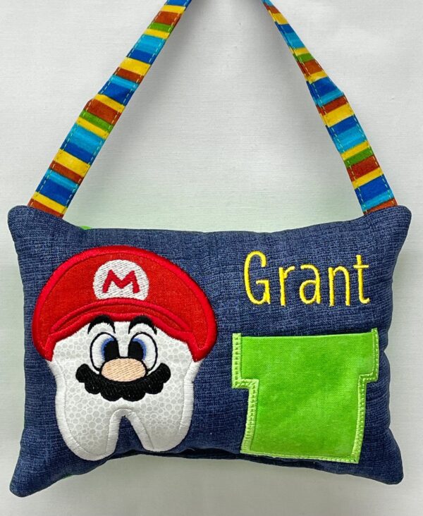 Plumber Tooth Fairy Pillow by Tooth Fairy Tess - Personalized