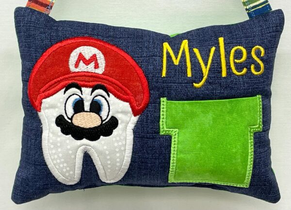 Plumber Tooth Fairy Pillow by Tooth Fairy Tess - Personalized