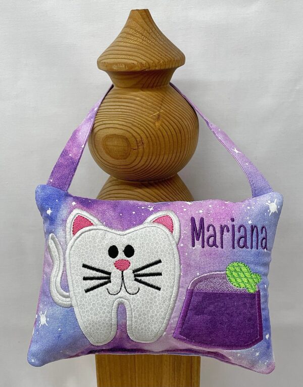 Kitty Tooth Fairy Pillow by Tooth Fairy Tess- Personalized