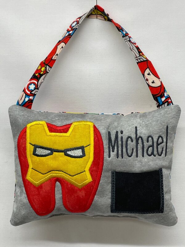 Iron Hero Tooth Fairy Pillow by Tooth Fairy Tess - Personalized
