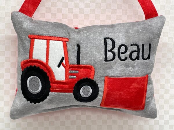 Farm Tractor Tooth Fairy Pillow by Tooth Fairy Tess - Personalized