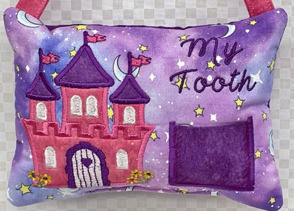 Fairy Tale Castle Tooth Fairy Pillow by Tooth Fairy Tess- Personalized