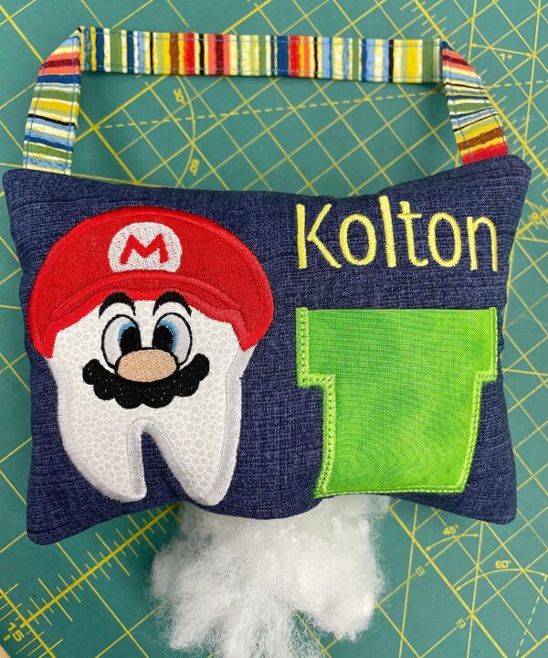 Plumber Tooth Fairy Pillow by Tooth Fairy Tess - Personalized
