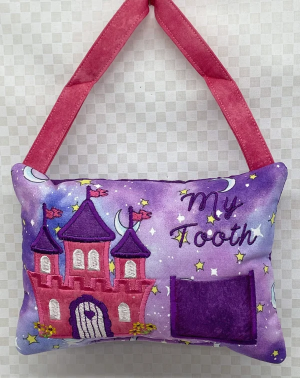 Fairy Tale Castle Tooth Fairy Pillow by Tooth Fairy Tess- Personalized
