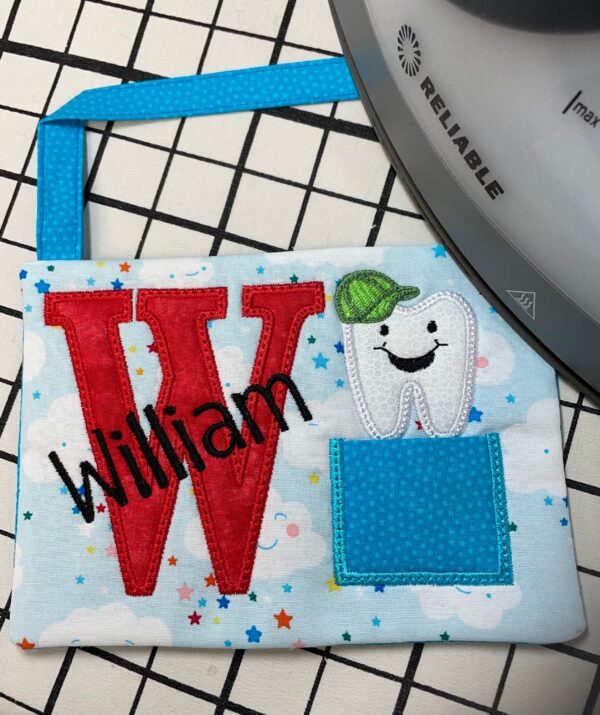Name & Initial Tooth Fairy Pillow by Tooth Fairy Tess- Personalized