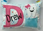 Name & Initial Tooth Fairy Pillow by Tooth Fairy Tess- Personalized