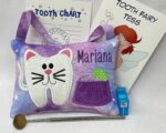 Kitty Tooth Fairy Pillow by Tooth Fairy Tess- Personalized