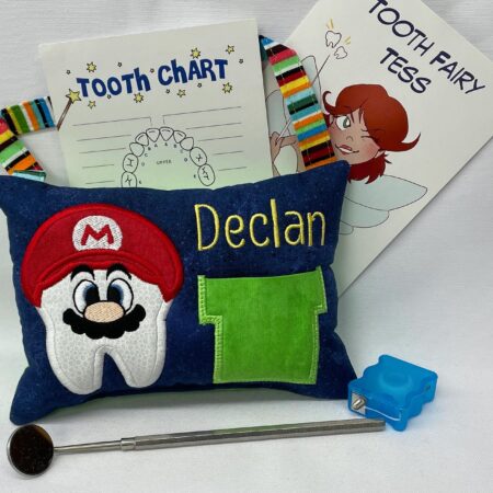 Plumber Tooth Fairy Pillow by Tooth Fairy Tess - Personalized