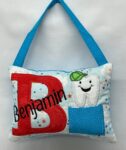 Name & Initial Tooth Fairy Pillow by Tooth Fairy Tess- Personalized