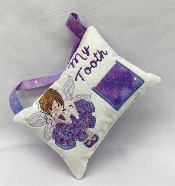 Frilly Purple Dress Fairy Tooth Pillow by Tooth Fairy Tess