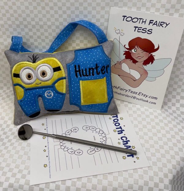 Mini Helper Tooth Fairy Pillow by Tooth Fairy Tess - Personalized