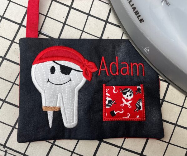 Pirate Tooth Fairy Pillow by Tooth Fairy Tess - Personalized