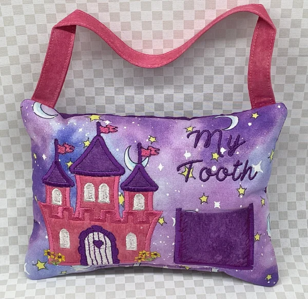 Fairy Tale Castle Tooth Fairy Pillow by Tooth Fairy Tess- Personalized